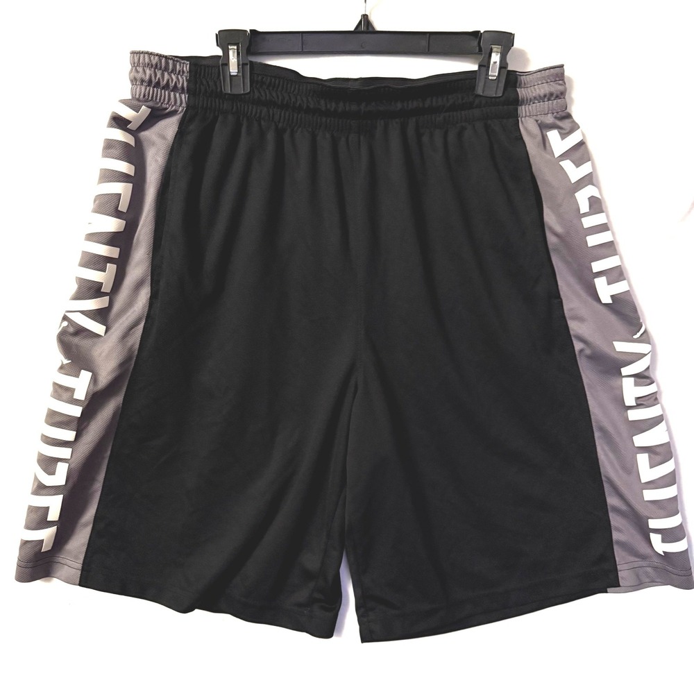 Jordan Mens XXL Dri-FIT Basketball Shorts Black Grey Twenty Three Graphic